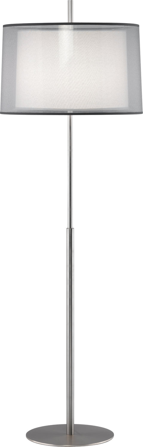 Robert Abbey S2191 One Light Floor Lamp, Stainless Steel