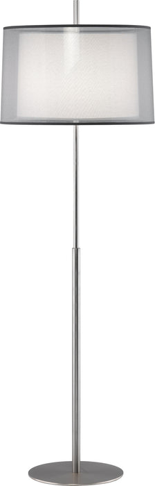Robert Abbey S2191 One Light Floor Lamp, Stainless Steel