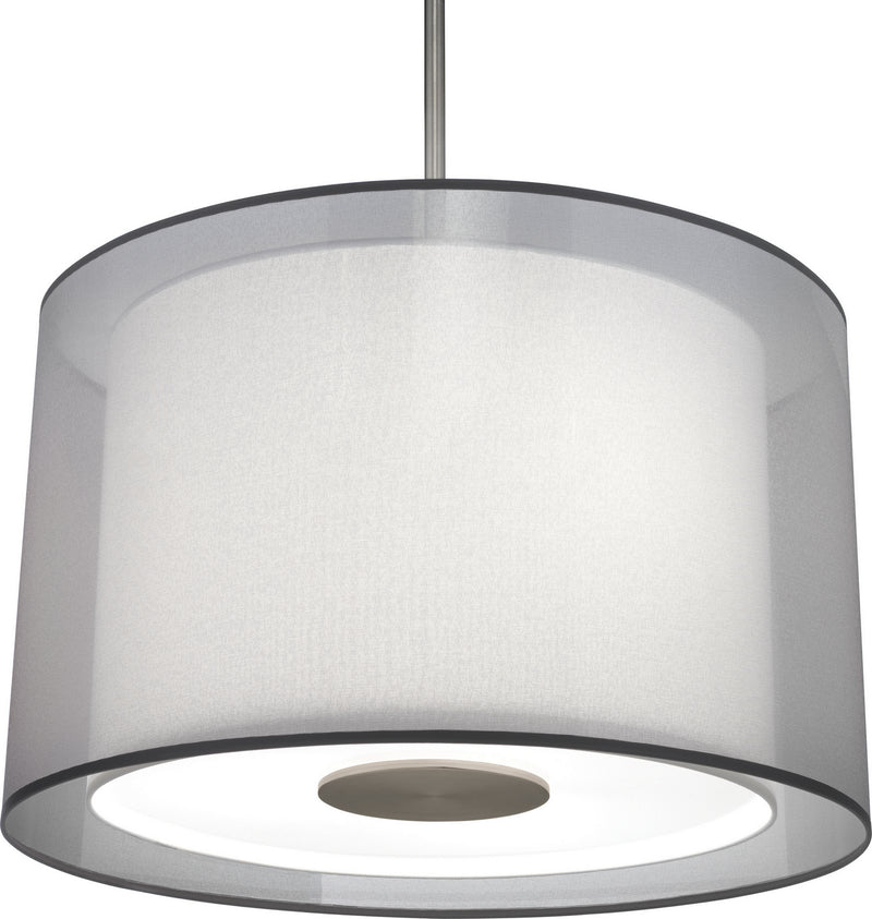 Robert Abbey S2193 Three Light Pendant, Stainless Steel