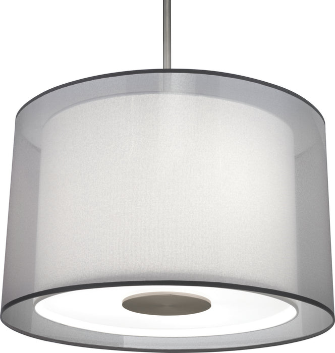 Robert Abbey S2193 Three Light Pendant, Stainless Steel