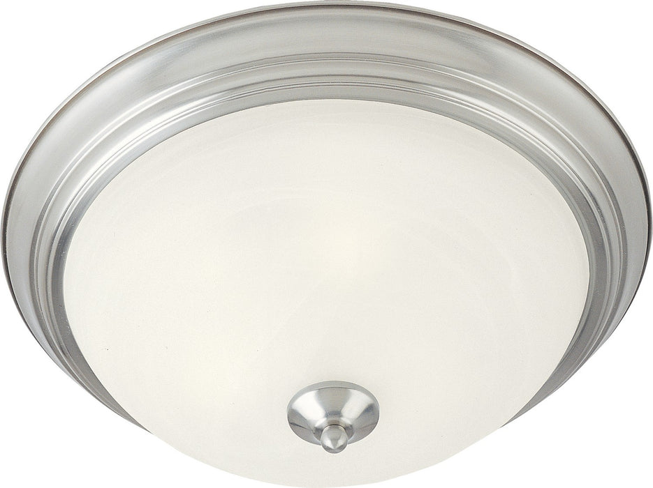 Maxim 5849MRSN Two Light Flush Mount, Satin Nickel