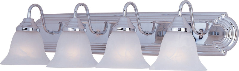 Maxim 8014MRPC Four Light Bath Vanity, Polished Chrome