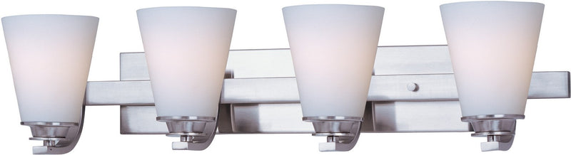 Maxim 9014SWSN Four Light Bath Vanity, Satin Nickel