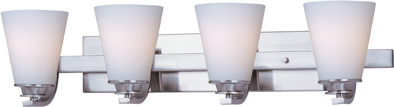 Maxim 9014SWSN Four Light Bath Vanity, Satin Nickel