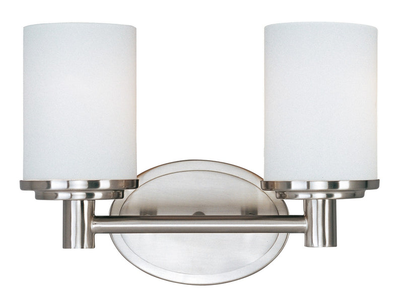 Maxim 9052SWSN Two Light Bath Vanity, Satin Nickel