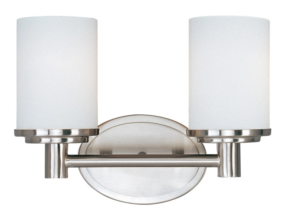Maxim 9052SWSN Two Light Bath Vanity, Satin Nickel