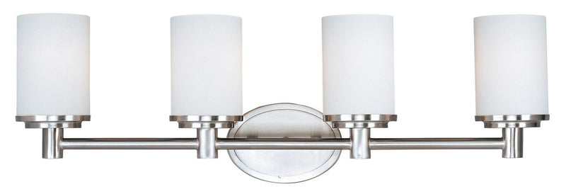 Maxim 9054SWSN Four Light Bath Vanity, Satin Nickel