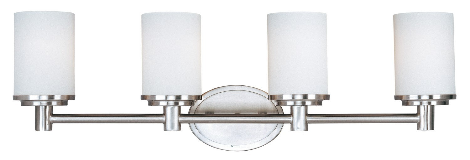 Maxim 9054SWSN Four Light Bath Vanity, Satin Nickel