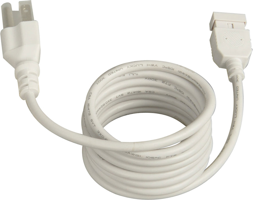 Maxim 87880WT 72" Power Cord, White