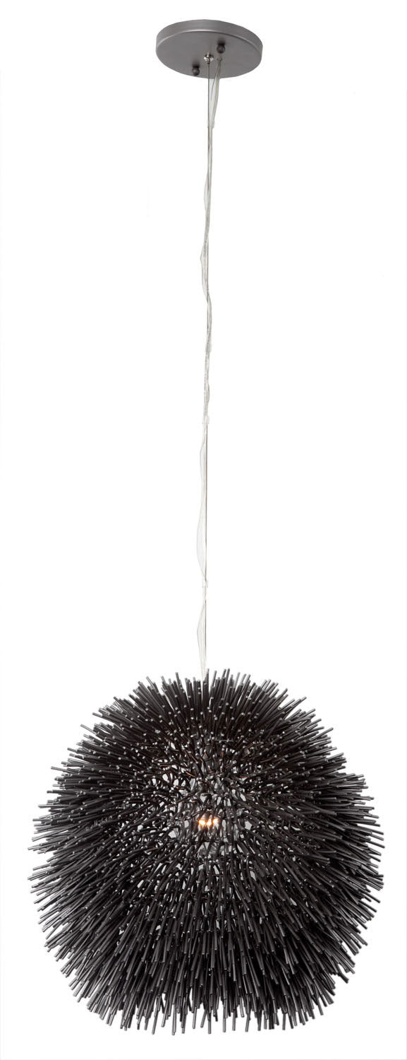 Varaluz 169M01BL One Light Mini Pendant, Black