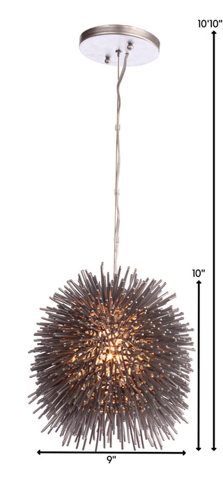 Varaluz 169M01CH One Light Mini Pendant, Painted Chrome
