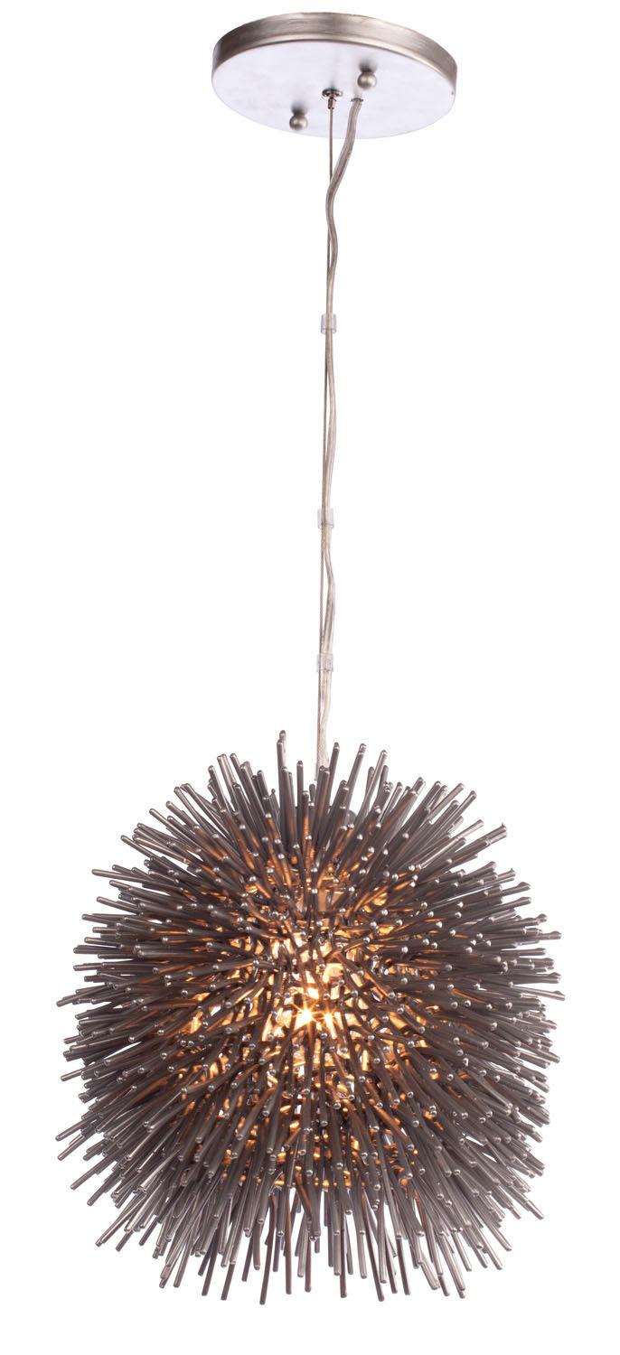 Varaluz 169M01CH One Light Mini Pendant, Painted Chrome