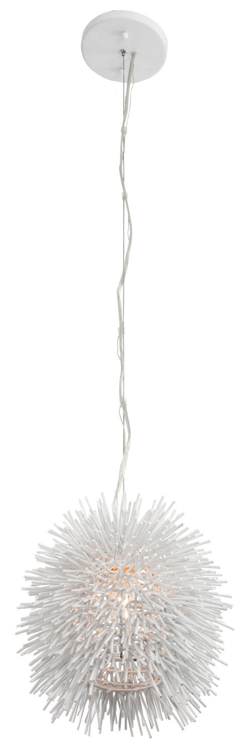 Varaluz 169M01WH One Light Mini Pendant, White