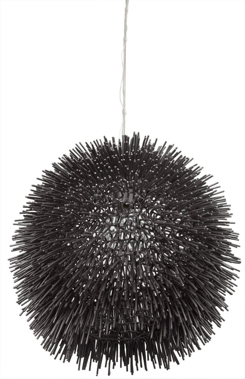 Varaluz 169P01BL One Light Pendant, Black