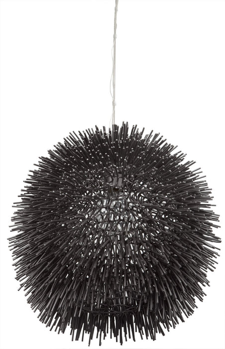 Varaluz 169P01BL One Light Pendant, Black