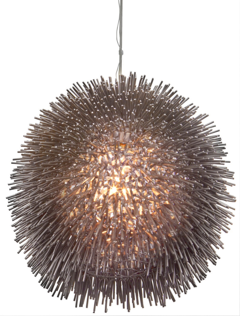 Varaluz 169P01CH One Light Pendant, Painted Chrome