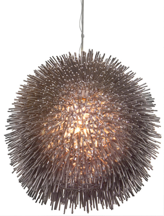 Varaluz 169P01CH One Light Pendant, Painted Chrome
