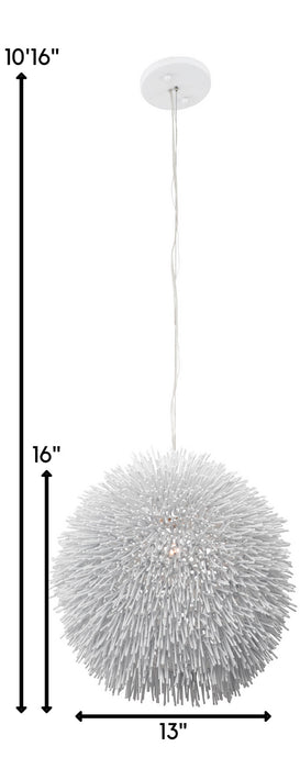 Varaluz 169P01WH One Light Pendant, White
