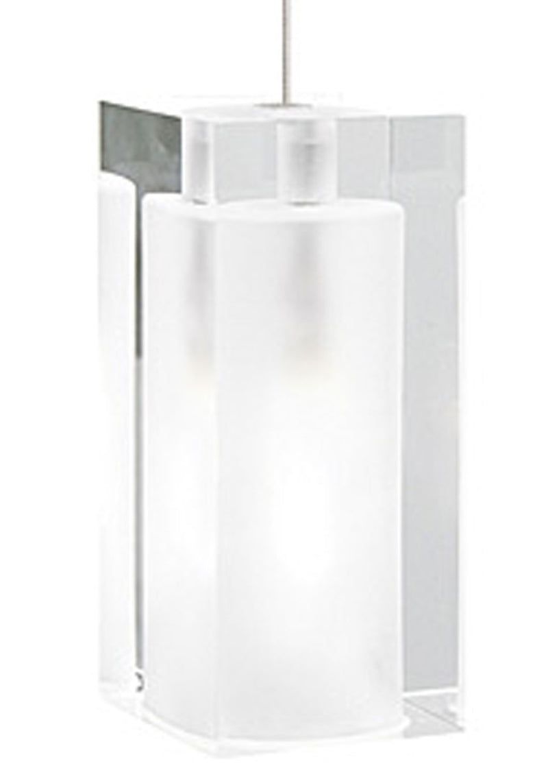 Visual Comfort Modern 700FJSLDFS One Light Pendant, Satin Nickel