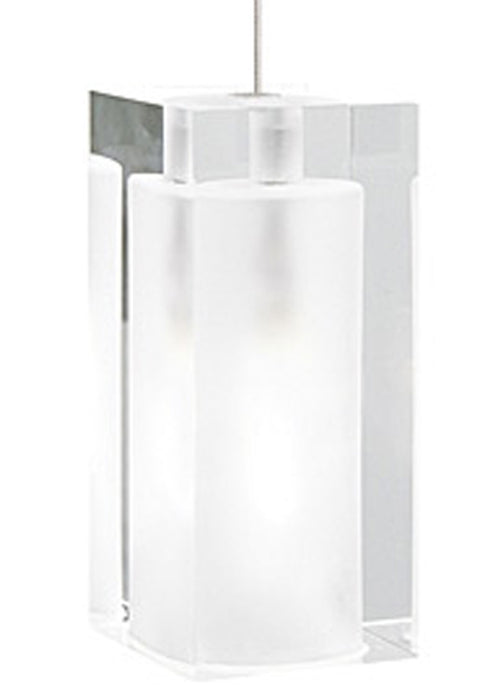 Visual Comfort Modern 700FJSLDFS One Light Pendant, Satin Nickel