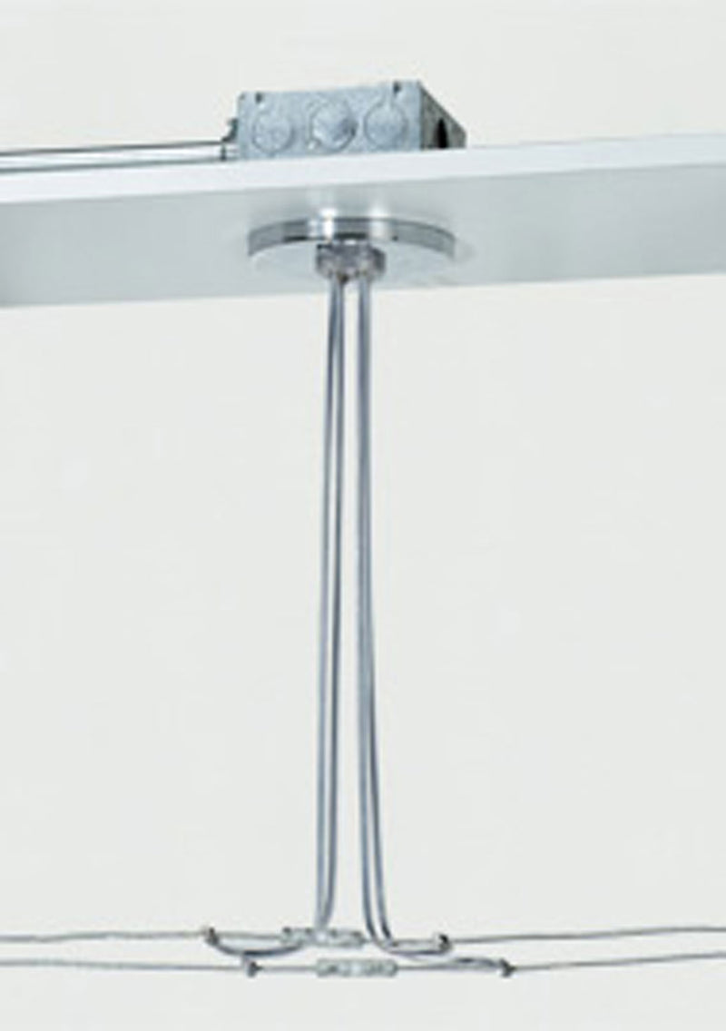 Visual Comfort Architectural 700KP4C424S Kl 4In Rnd Power Feed Canopy Dual-Feed, Satin Nickel