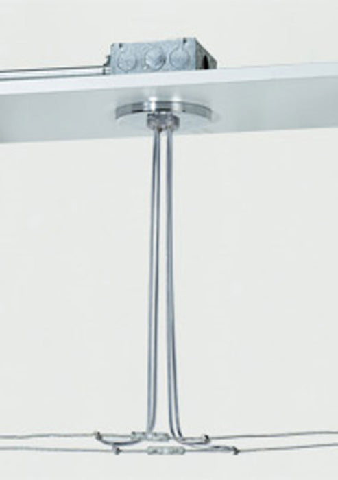 Visual Comfort Architectural 700KP4C424S Kl 4In Rnd Power Feed Canopy Dual-Feed, Satin Nickel