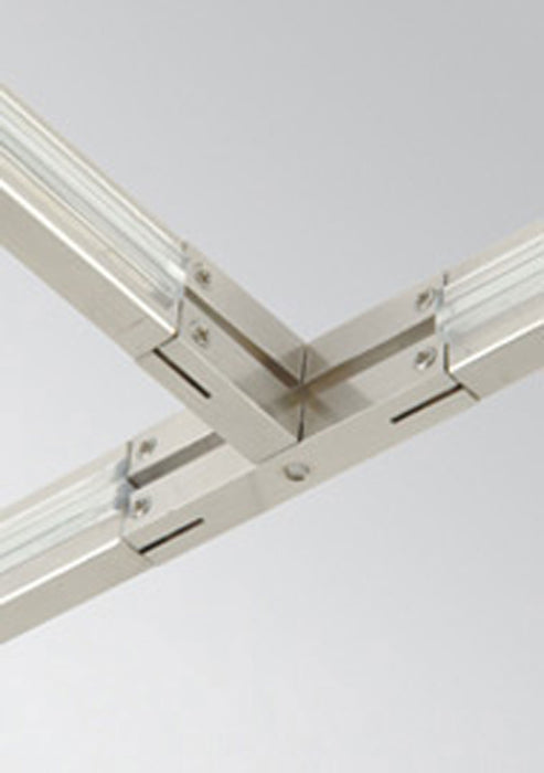 Visual Comfort Architectural 700MOCTTS Monorail T Connector, Satin Nickel