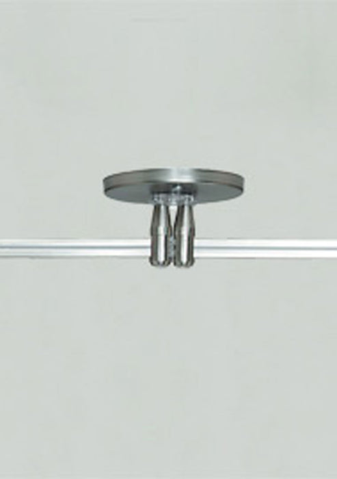 Visual Comfort Architectural 700MOP4C402S MonoRail 4" Round Power Feed Canopy Dual-Feed, Satin Nickel