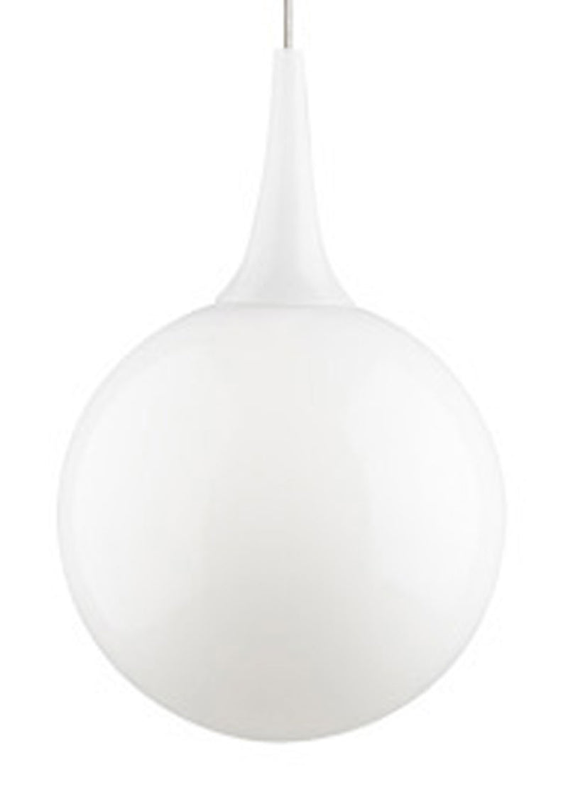 Visual Comfort Modern 700MOPELWS One Light Pendant, Satin Nickel