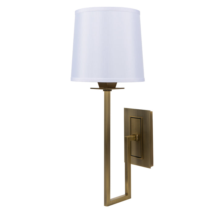 Norwell Lighting 9675-AG-WS One Light Wall Sconce, Aged Brass