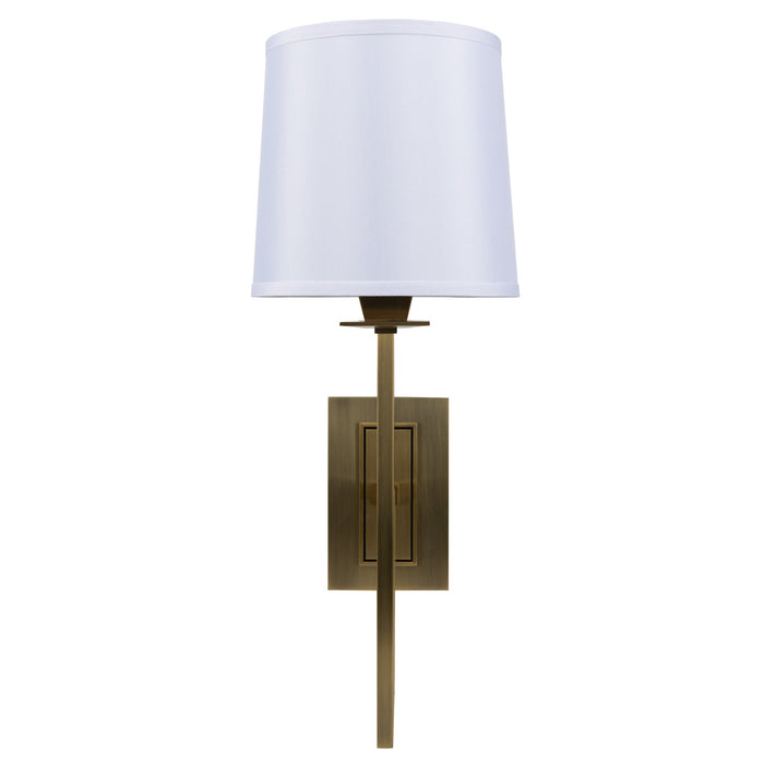 Norwell Lighting 9675-AG-WS One Light Wall Sconce, Aged Brass