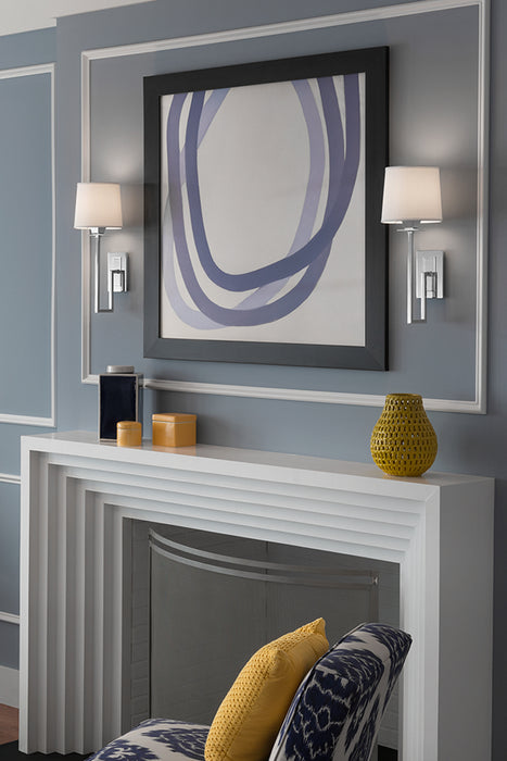 Norwell Lighting 9675-PN-WS One Light Wall Sconce, Polished Nickel