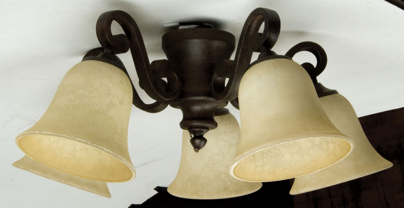 Craftmade LK37-AG-LED LED Fan Light Kit, Aged Bronze Textured