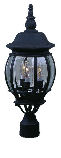 Craftmade Z335-TB Three Light Post Mount, Textured Black