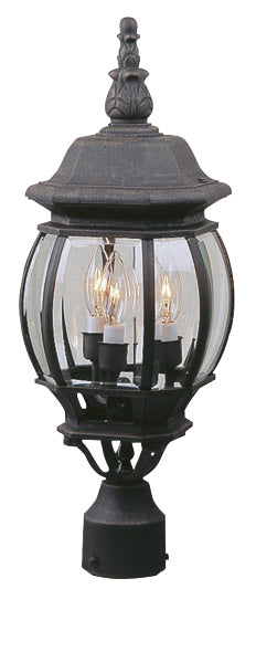 Craftmade Z335-TB Three Light Post Mount, Textured Black