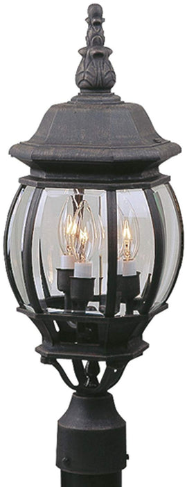 Craftmade Z335-TB Three Light Post Mount, Textured Black