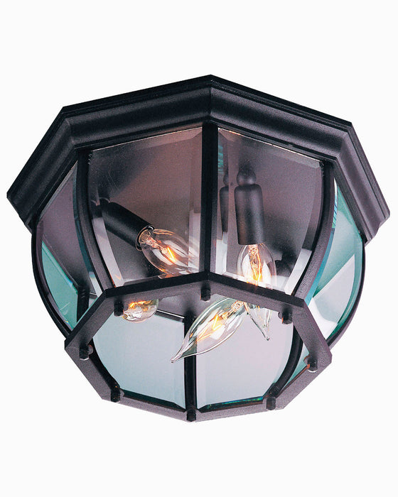 Craftmade Z434-TB Four Light Outdoor Flushmount, Textured Black