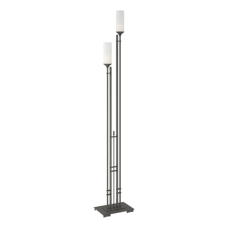 Hubbardton Forge 248416-SKT-20-GG0073 Two Light Floor Lamp, Natural Iron