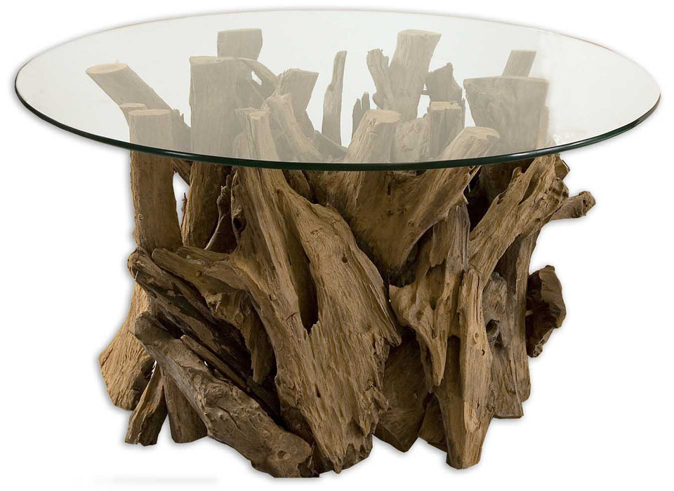 Uttermost 25519 Cocktail Table, Teak Driftwood