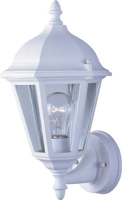 Maxim 1002WT One Light Outdoor Wall Lantern, White