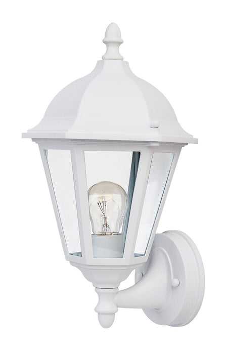 Maxim 1002WT One Light Outdoor Wall Lantern, White