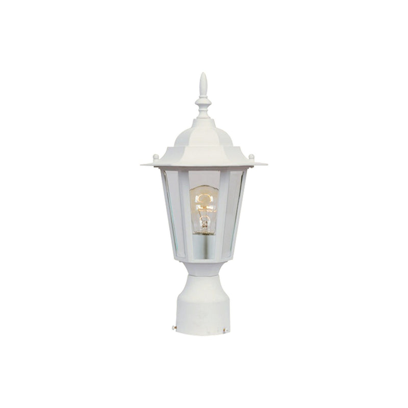 Maxim 3001CLWT One Light Outdoor Pole/Post Lantern, White