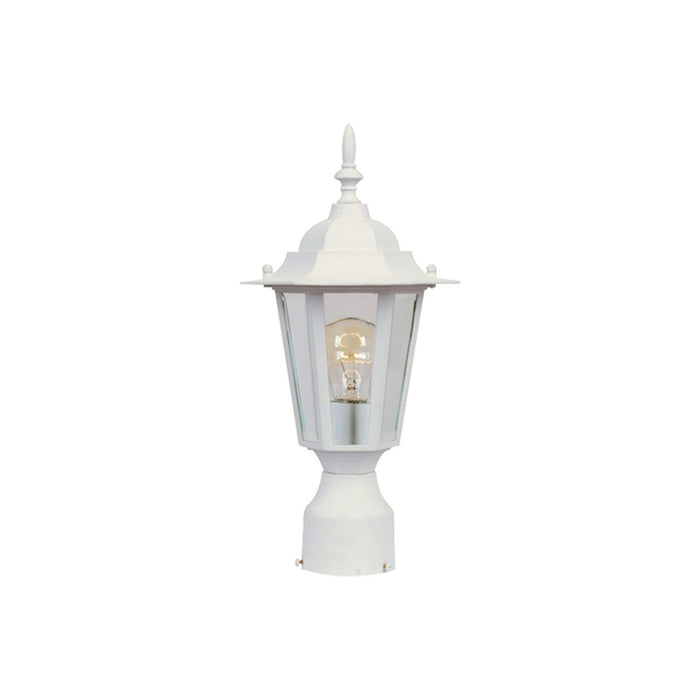 Maxim 3001CLWT One Light Outdoor Pole/Post Lantern, White