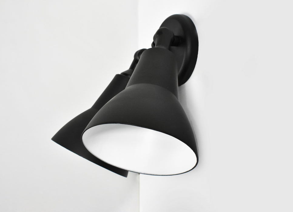 Maxim 92008BK Two Light Outdoor Wall Lantern, Black