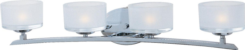 Maxim 19054FTPC Four Light Bath Vanity, Polished Chrome