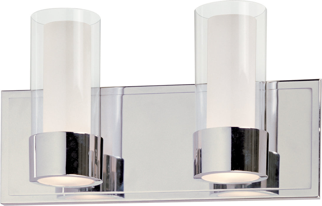 Maxim 23072CLFTPC Two Light Bath Vanity, Polished Chrome