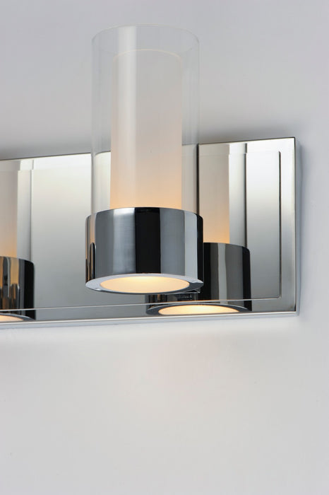 Maxim 23073CLFTPC Three Light Bath Vanity, Polished Chrome