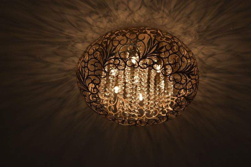 Maxim 24150BCGS LED Flush Mount, Golden Silver