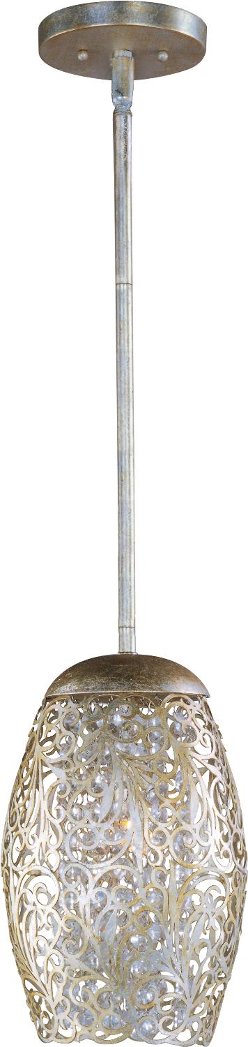 Maxim 24153BCGS One Light Mini Pendant, Golden Silver