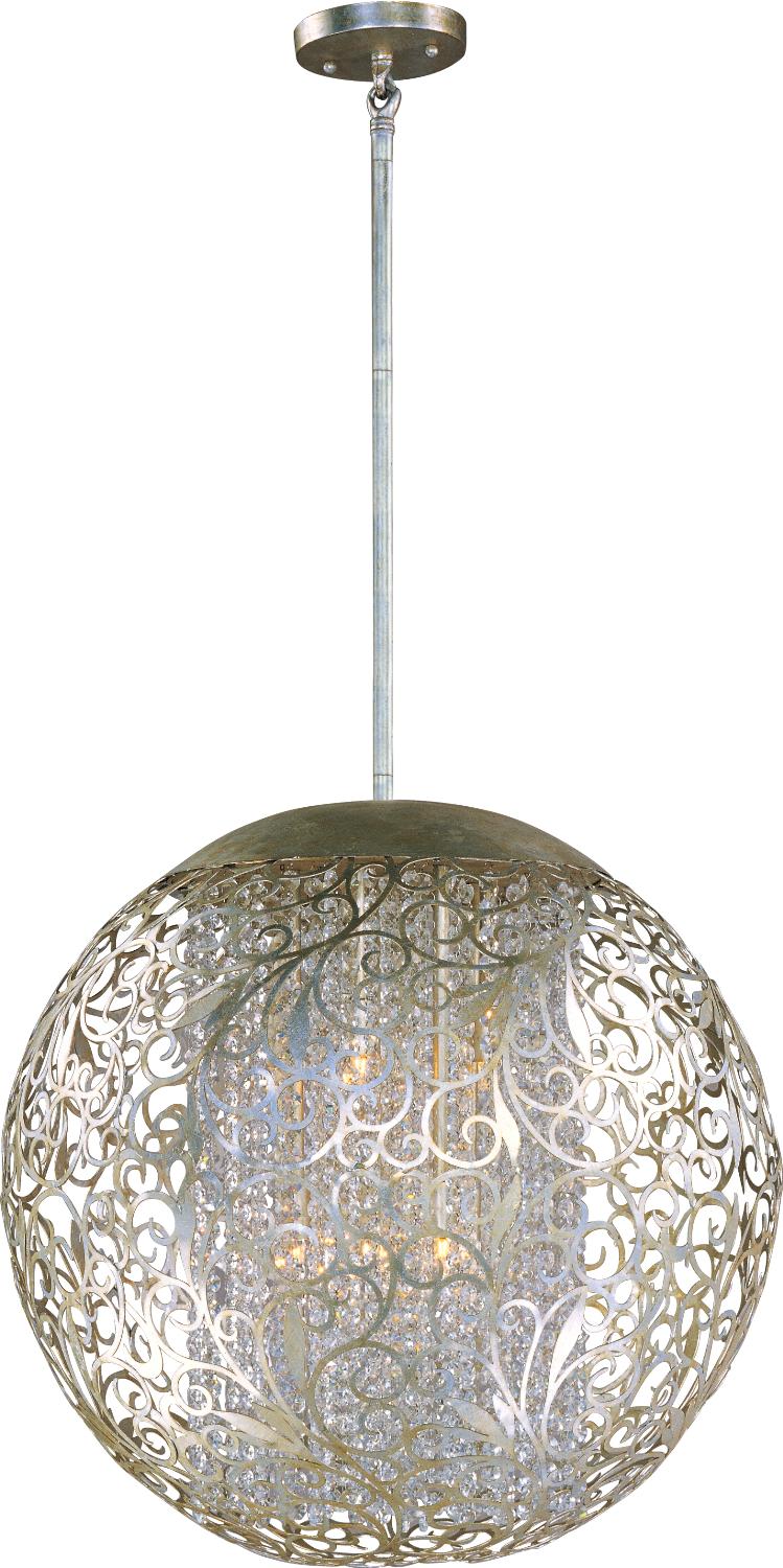 Maxim 24156BCGS Nine Light Pendant, Golden Silver
